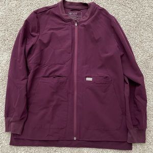 Figs Deep Purple Bellery Scrub Jacket 💟